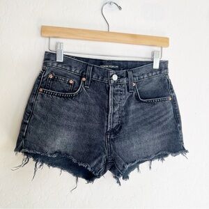 Denim Forum The Yoko Black Cutoff Short